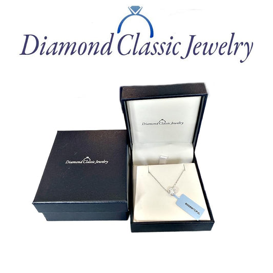 Certified Lab Grown Diamond Solitaire Necklace 1/2 Carat Bezel Set (F-G Color, VS2-SI1 Clarity) Sterling Silver - 18 Inch Chain