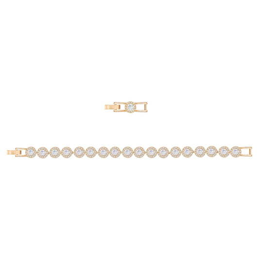 Swarovski Una Angelic Bracelet - Clear Crystal Pavé Rose Gold Tone