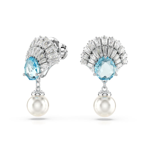 Swarovski Idyllia Shell Crystal Pearl Drop Earrings