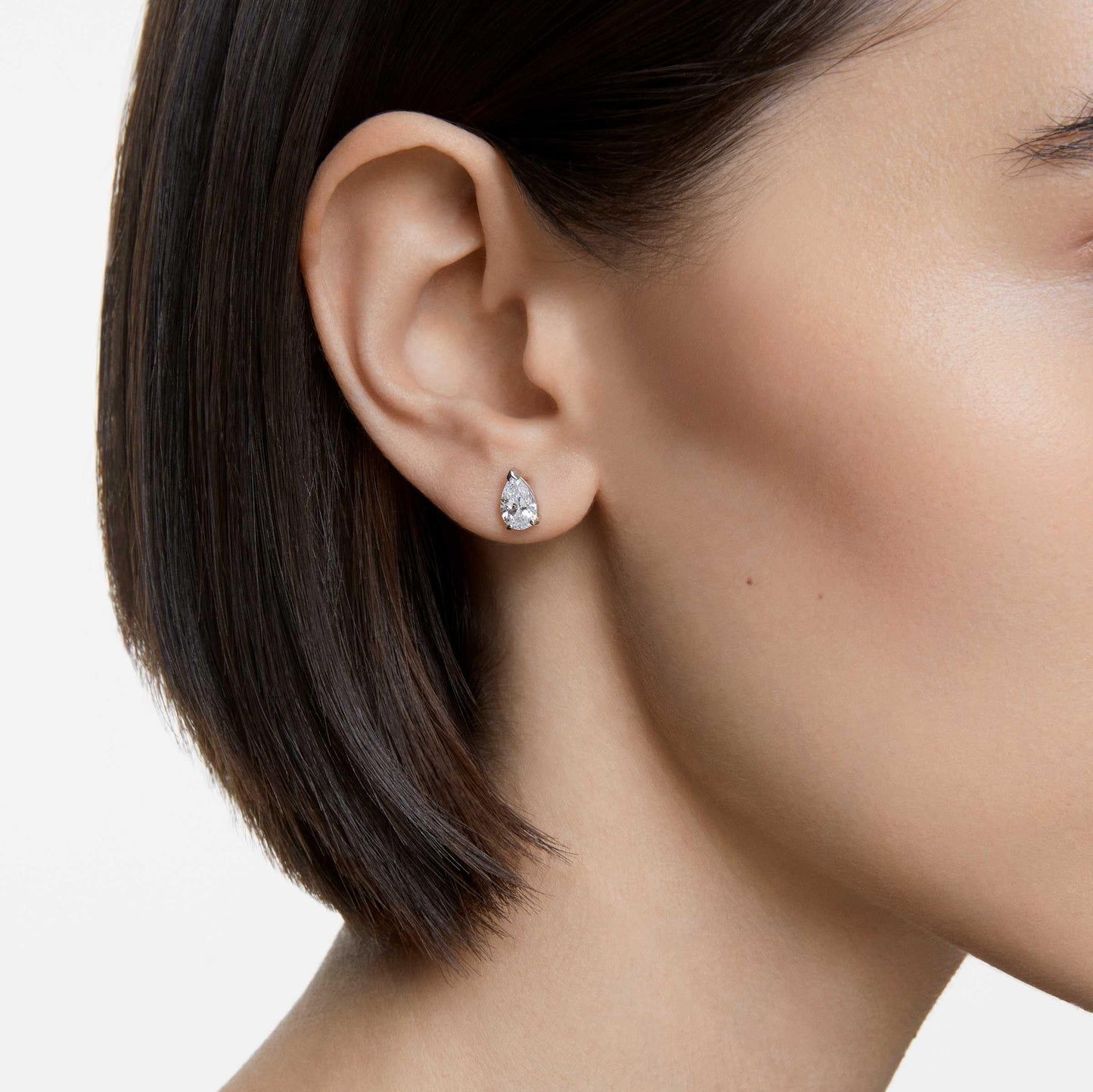 Swarovski Stilla Attract Clear Crystal Drop-Cut Stud Earrings