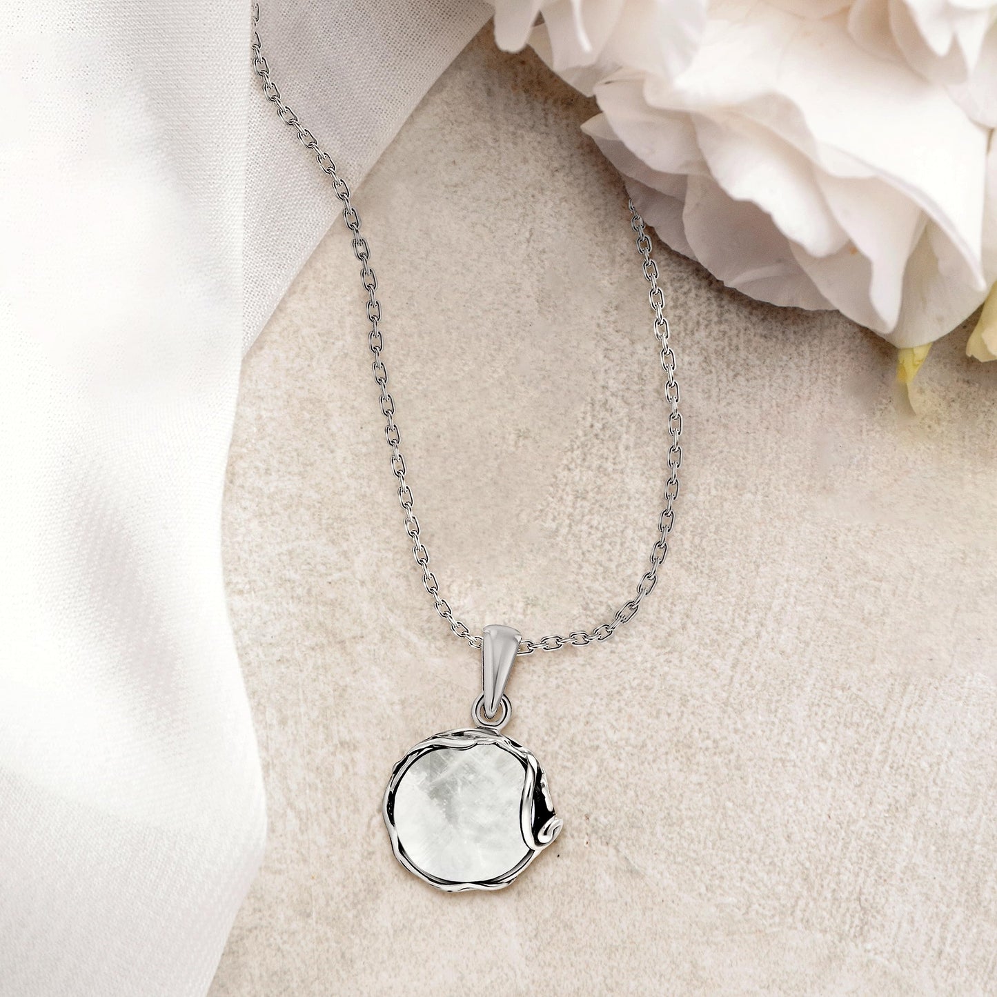 Natural Moonstone 925 Sterling Silver Pendant - Perfect Birthday Gift for Her