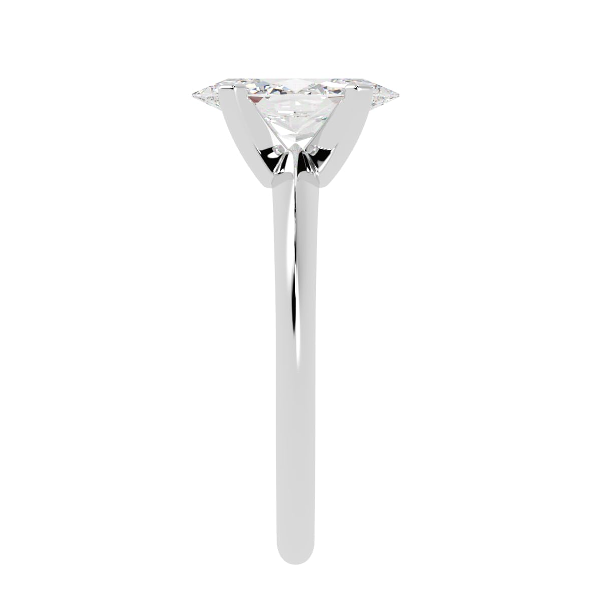 Houston Diamond District 1 to 5 Carat LAB GROWN Solitaire IGI CERTIFIED Diamond Engagement Ring (E-F Color VS2-SI1 Clarity) Marquise Shape 1 Carat Size-7