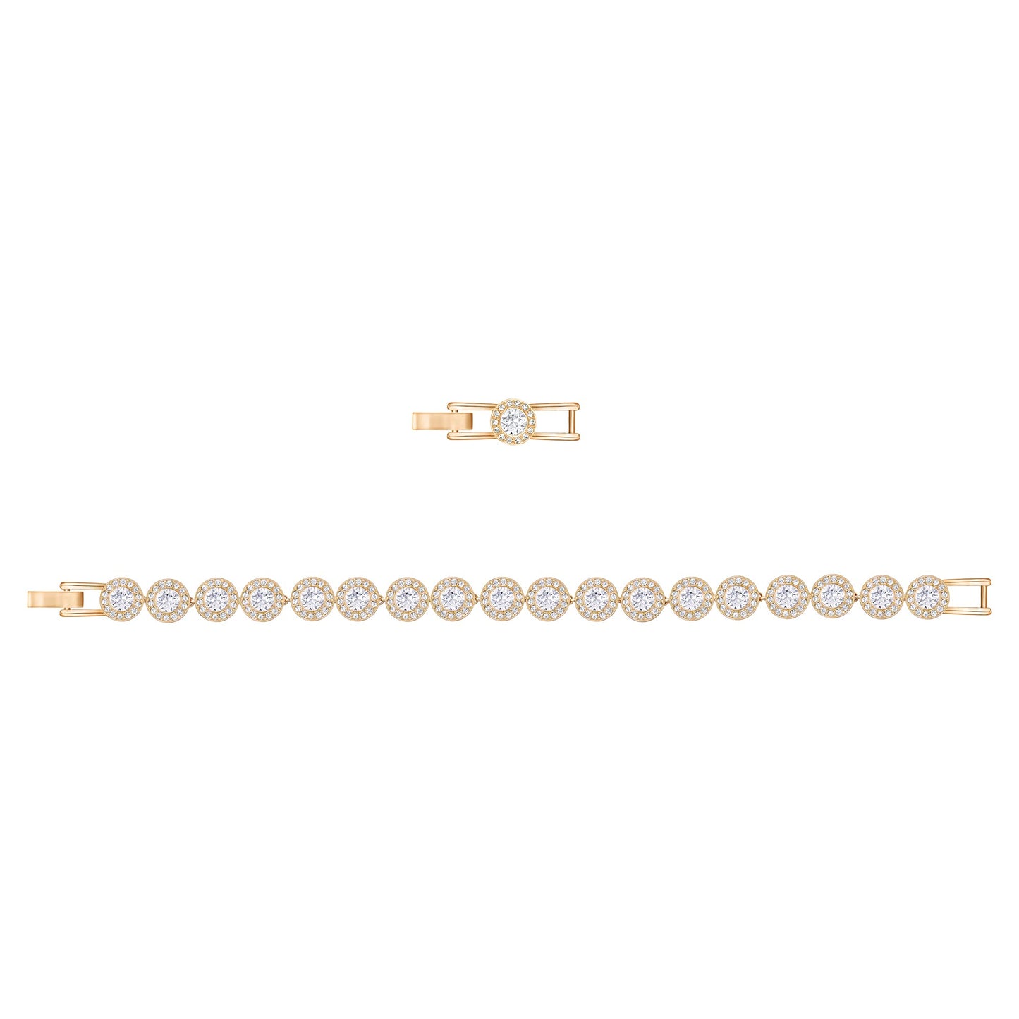 Swarovski Una Angelic Bracelet - Clear Crystal Pavé Rose Gold Tone