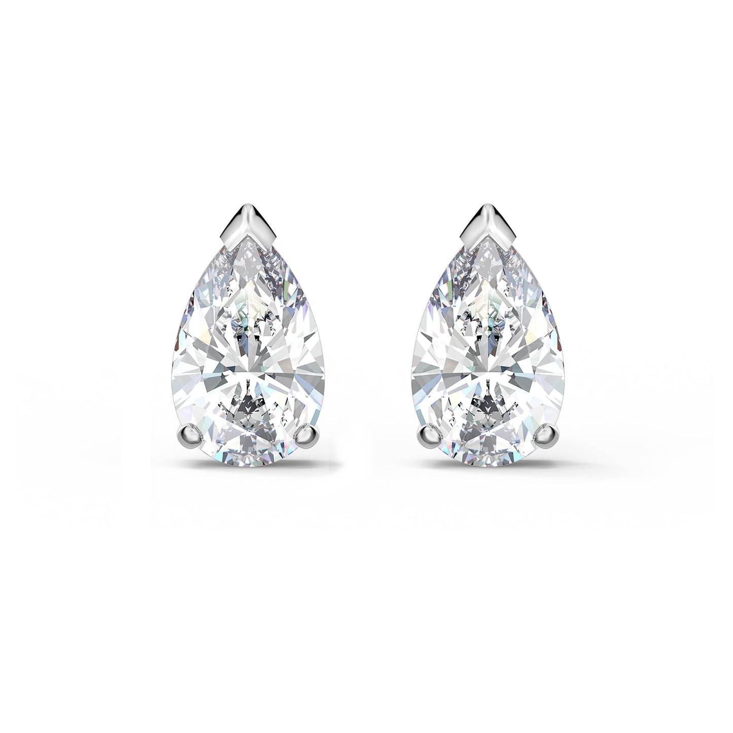 Swarovski Stilla Attract Clear Crystal Drop-Cut Stud Earrings