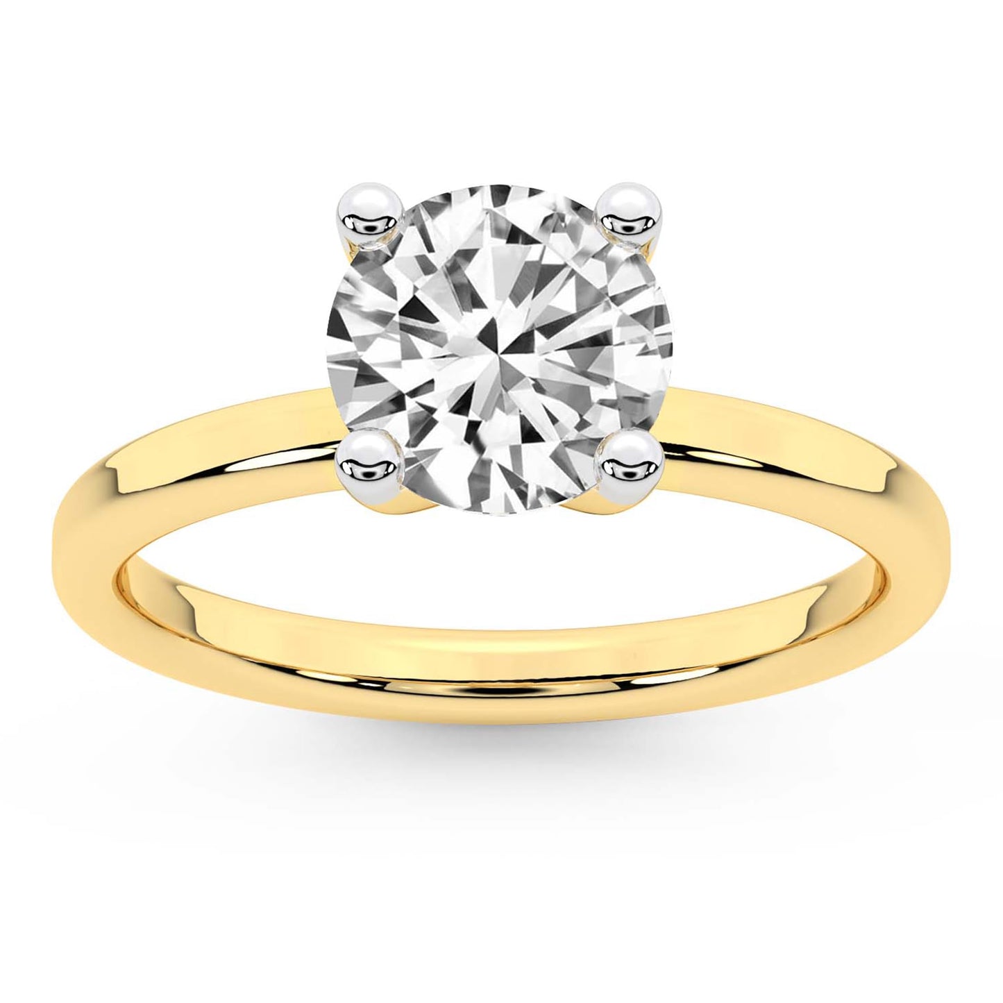 Friendly Diamonds 1ct Round Solitaire Lab-Grown Diamond Ring
