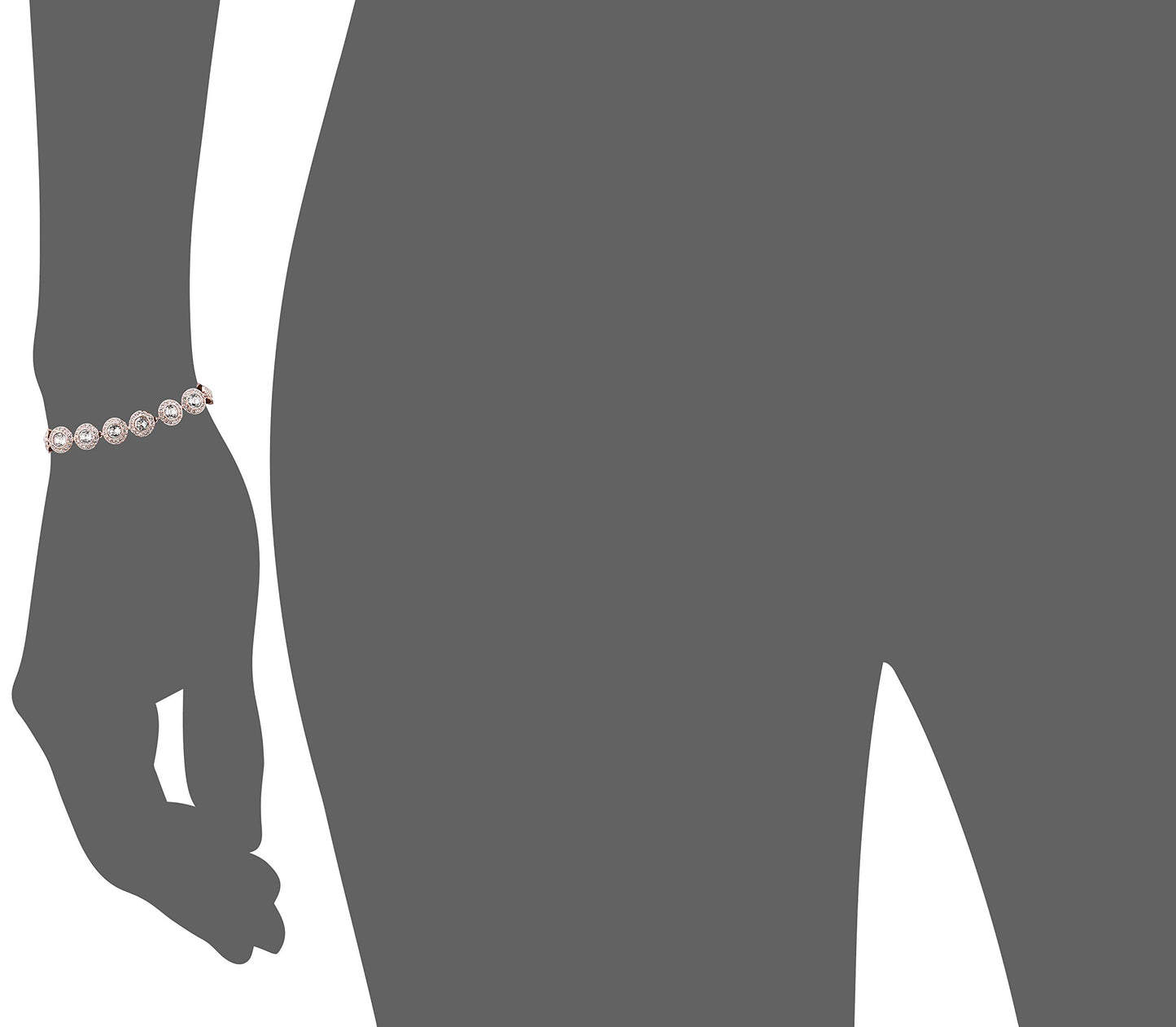 Swarovski Una Angelic Bracelet - Clear Crystal Pavé Rose Gold Tone