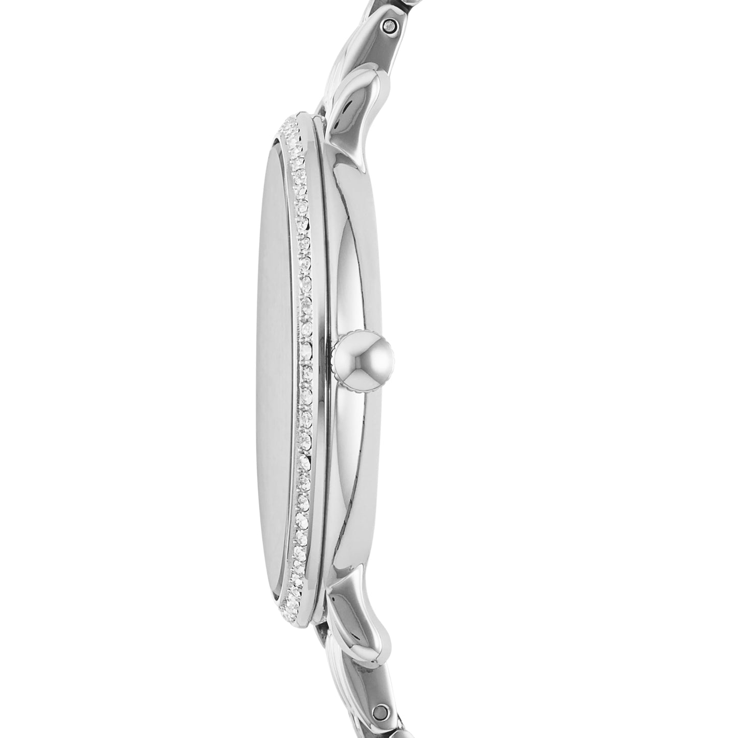 Fossil Women's Jacqueline Quartz Stainless Steel Watch, Silver Glitz – Fossil Watches for Women