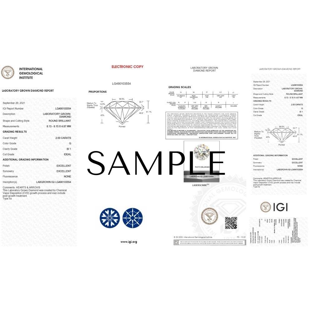 P3 POMPEII3 Pompeii Certified 4Ct Oval Solitaire Diamond Engagement Ring 14k Gold Lab Grown - Size 4 (G/H,VS1-VS2)