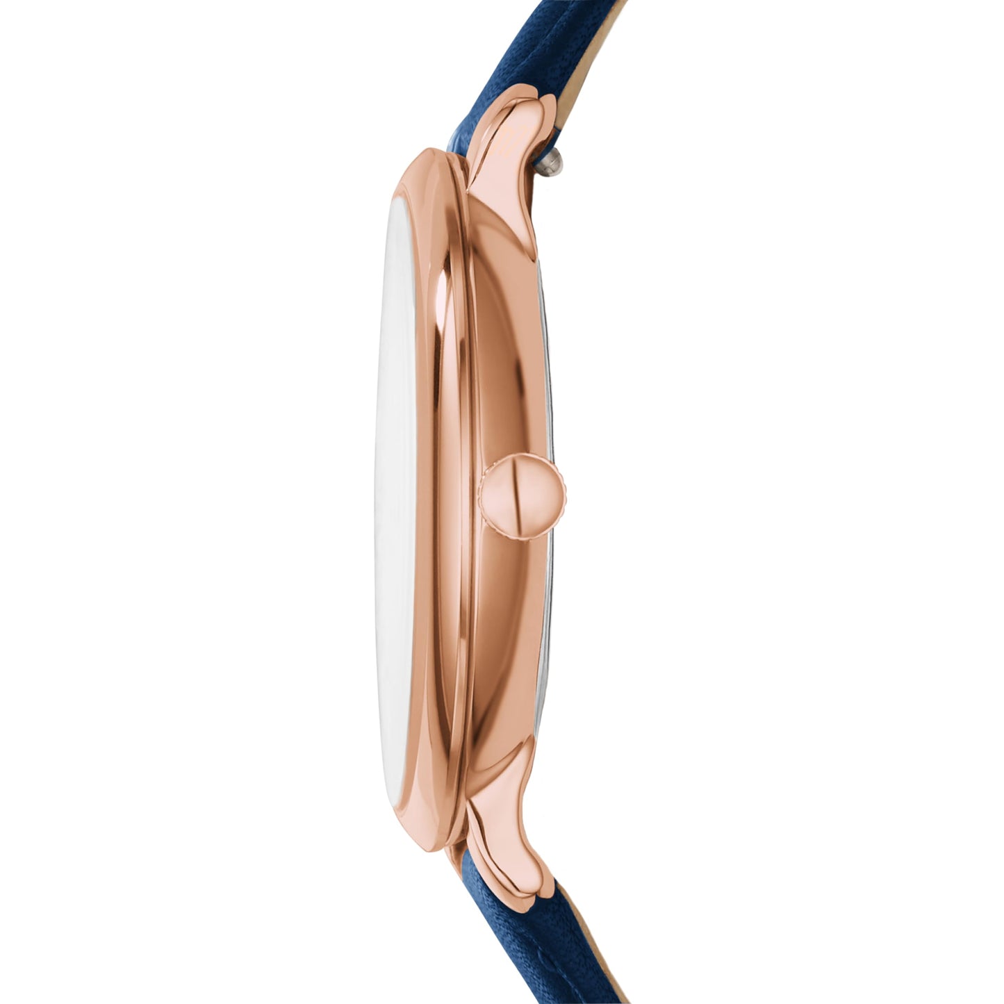 Fossil Women's Jacqueline Quartz Stainless Steel and Leather Watch, Rose Gold/Navy – Fossil Watches for Women