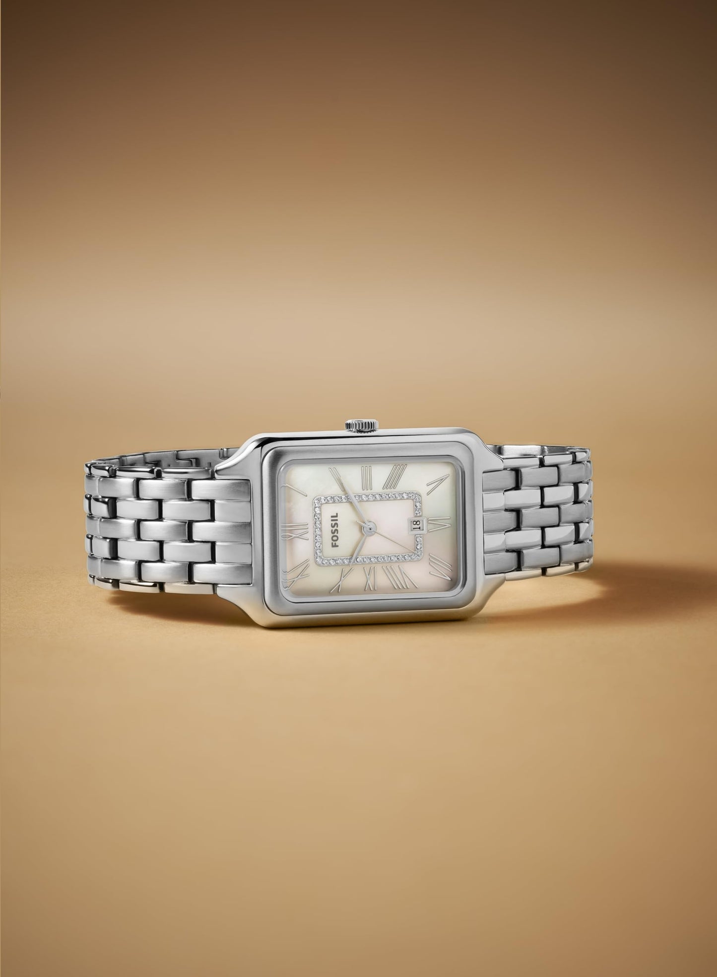 Fossil Women's Watch, Raquel Quartz Stainless Steel Three-Hand Watch for Women, Color: Silver
