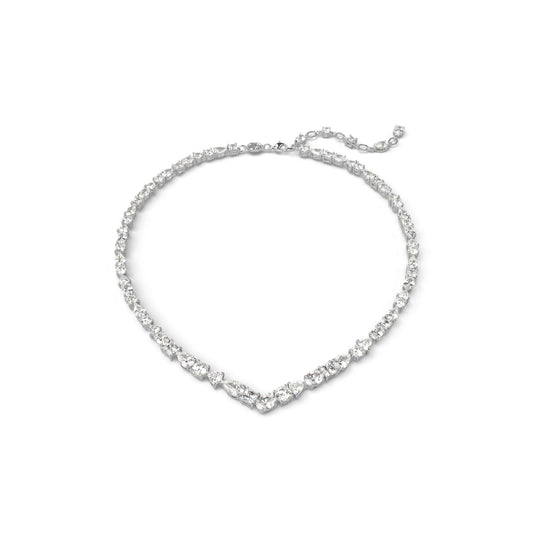 Swarovski Mesmera Necklace - Clear Mixed-Cut Stones Rhodium Finish