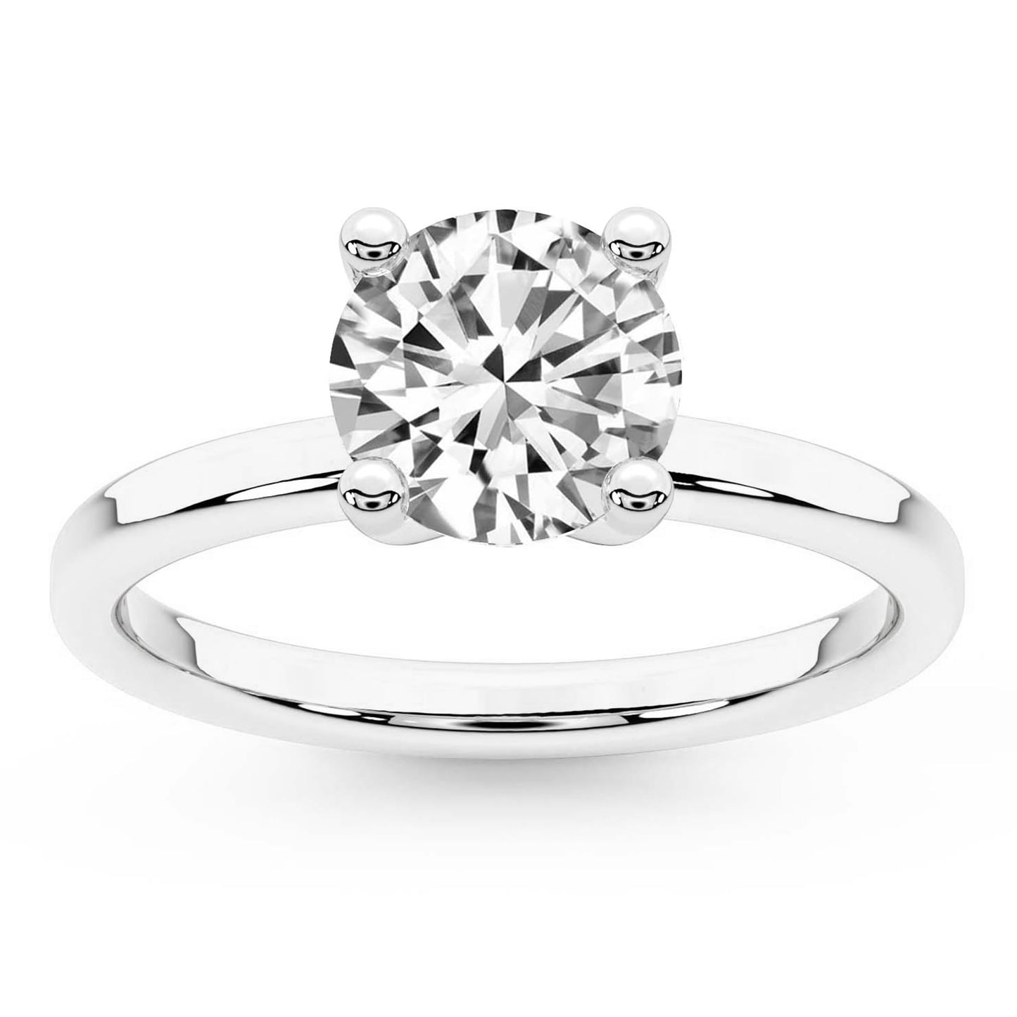 Friendly Diamonds 1ct Round Solitaire Lab-Grown Diamond Ring