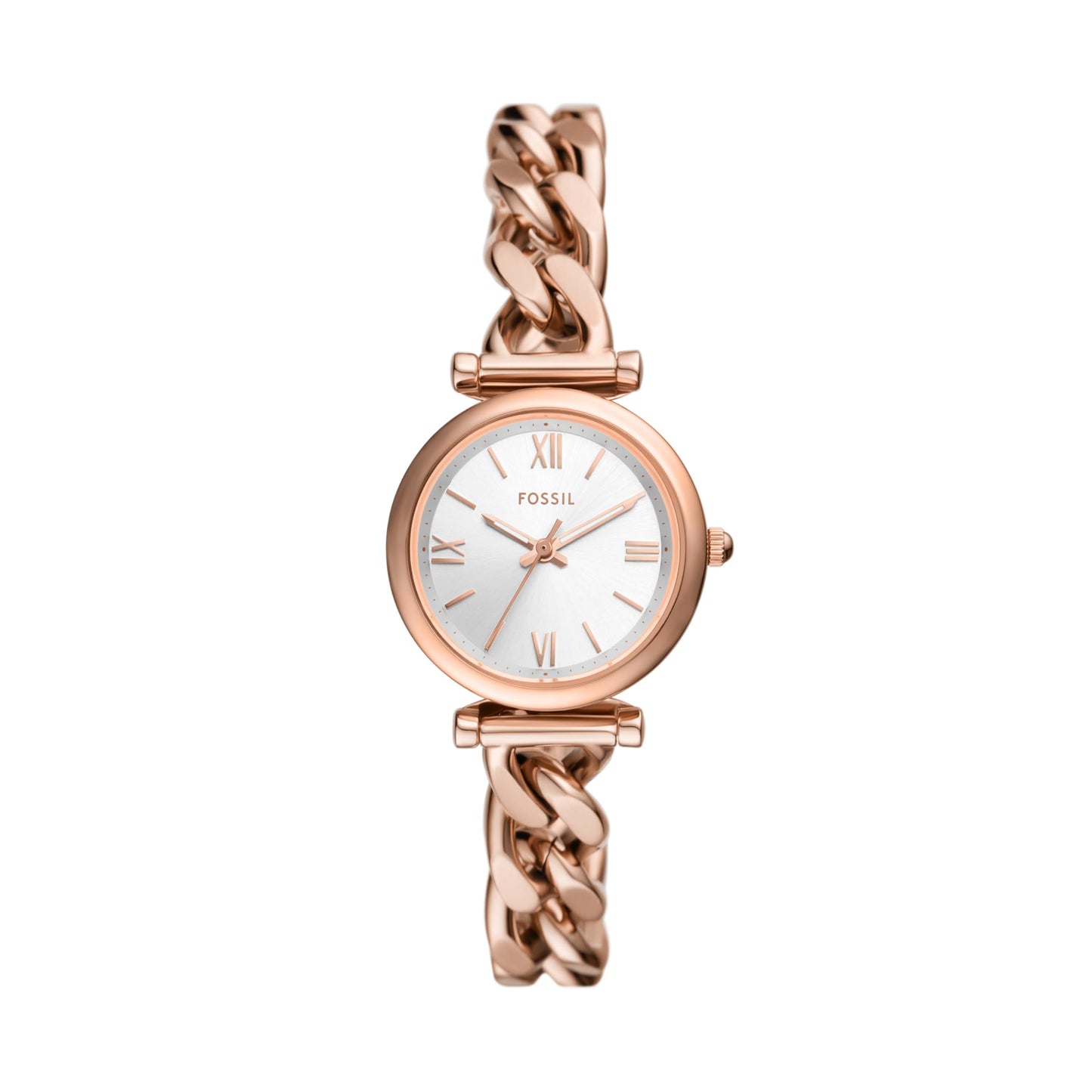 Fossil Women's Watch, Carlie Quartz Stainless Steel Three-Hand Watch for Women, Color: Rose Gold
