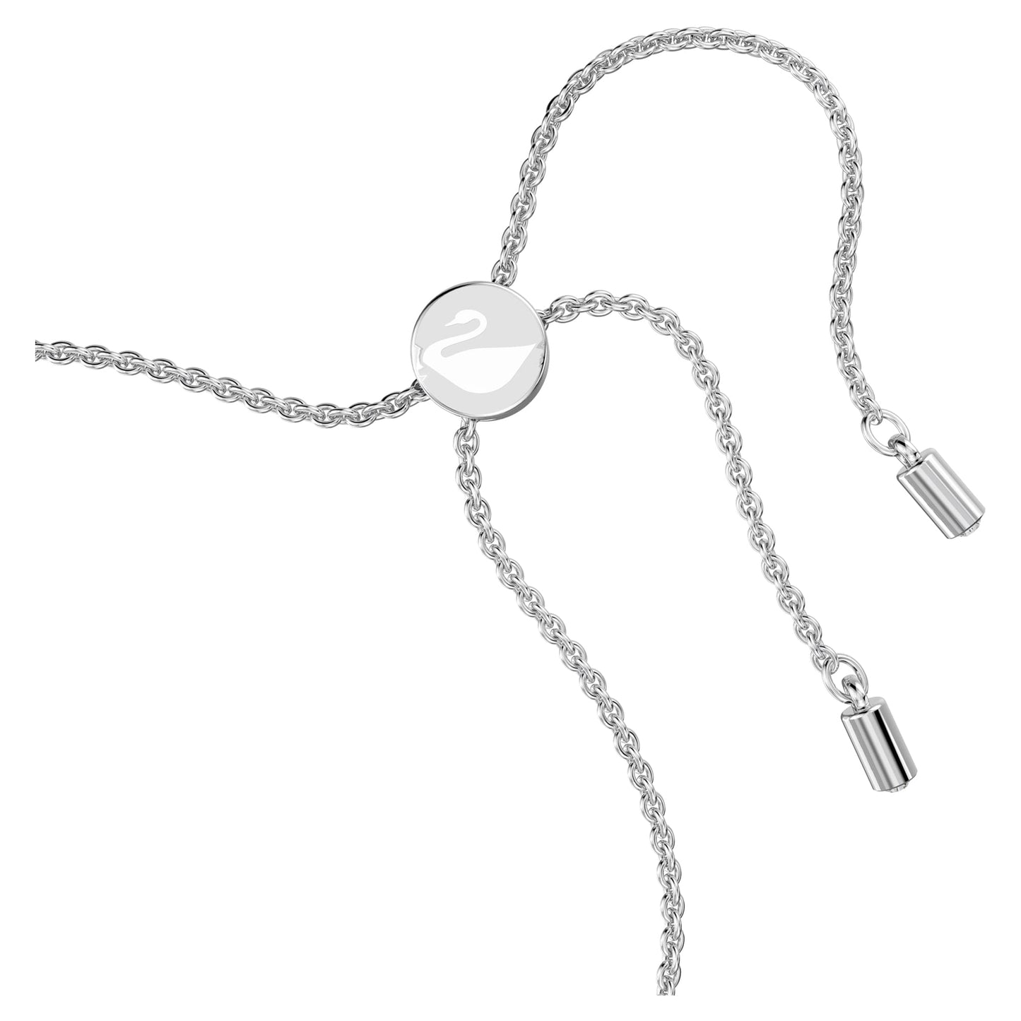 Swarovski Una Angelic Aqua Crystal Bolo Bracelet - Rhodium Plated