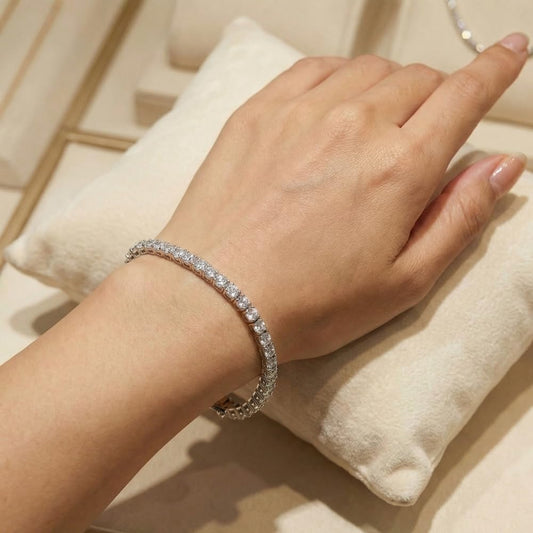 P3 POMPEII3 Pompeii Platinum 11ct Diamond Tennis Bracelet 7"