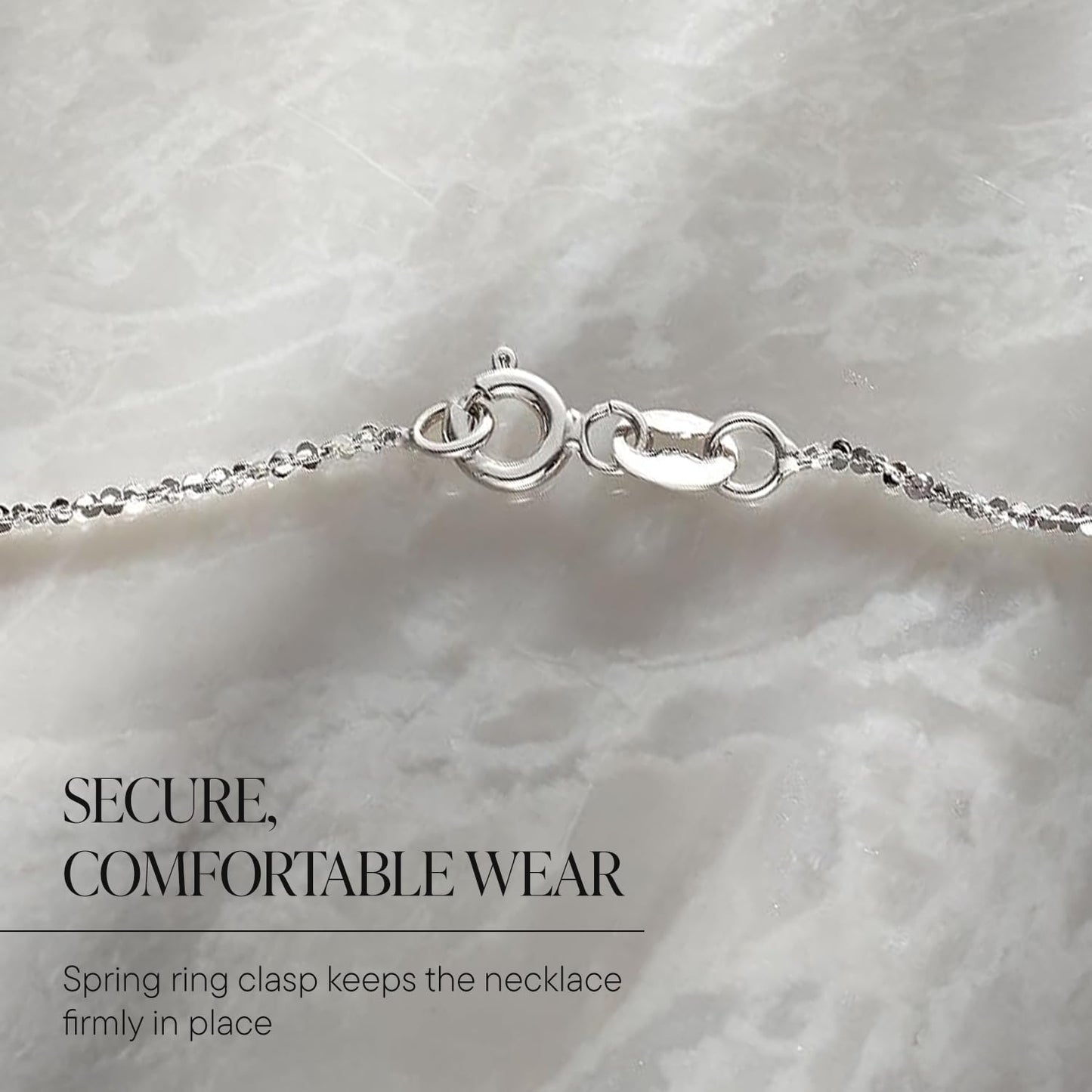Ross-Simons 1mm 14kt White Gold Italian Twisted Sparkle Chain Necklace - 20"