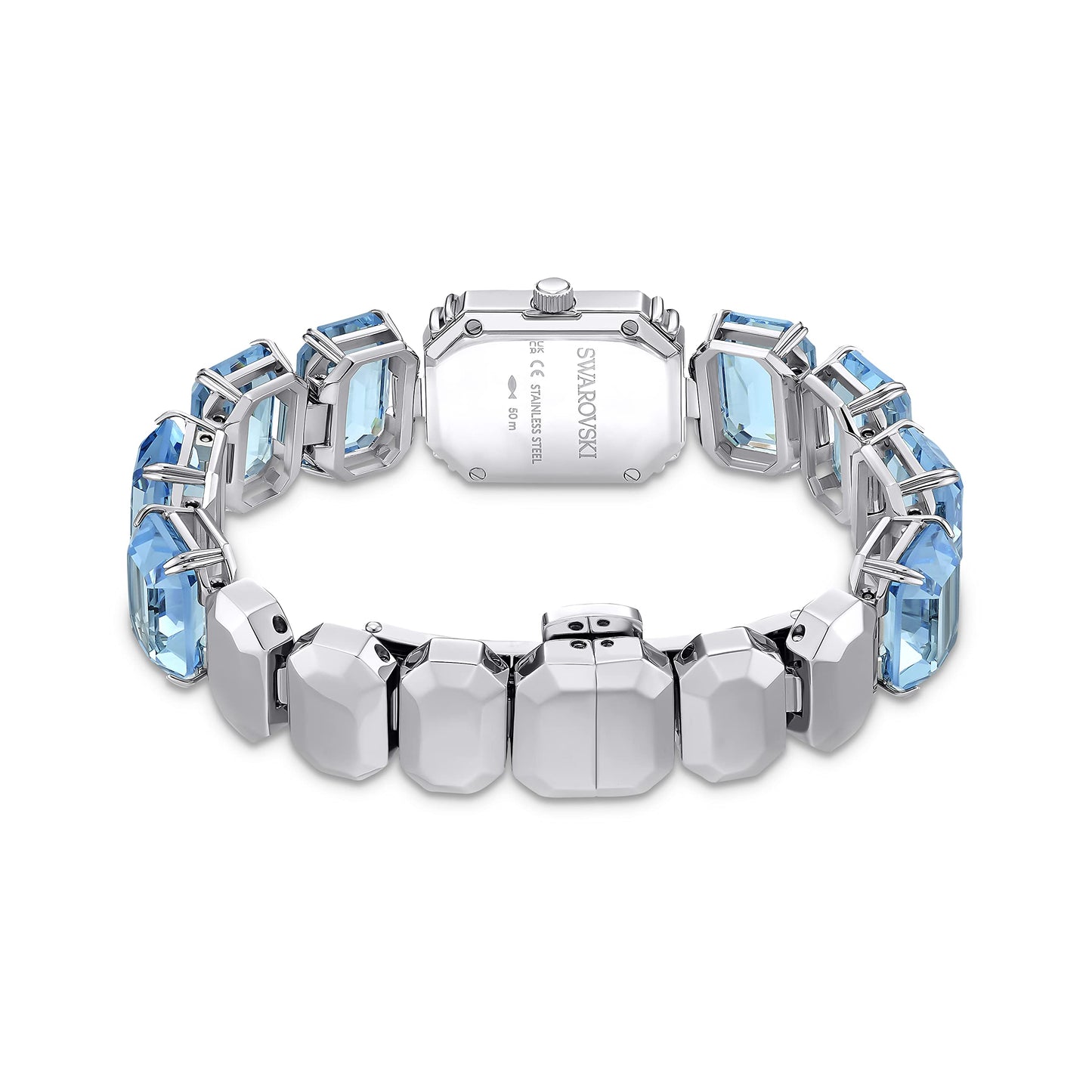 Swarovski Millenia Blue Crystal Stainless Steel Watch