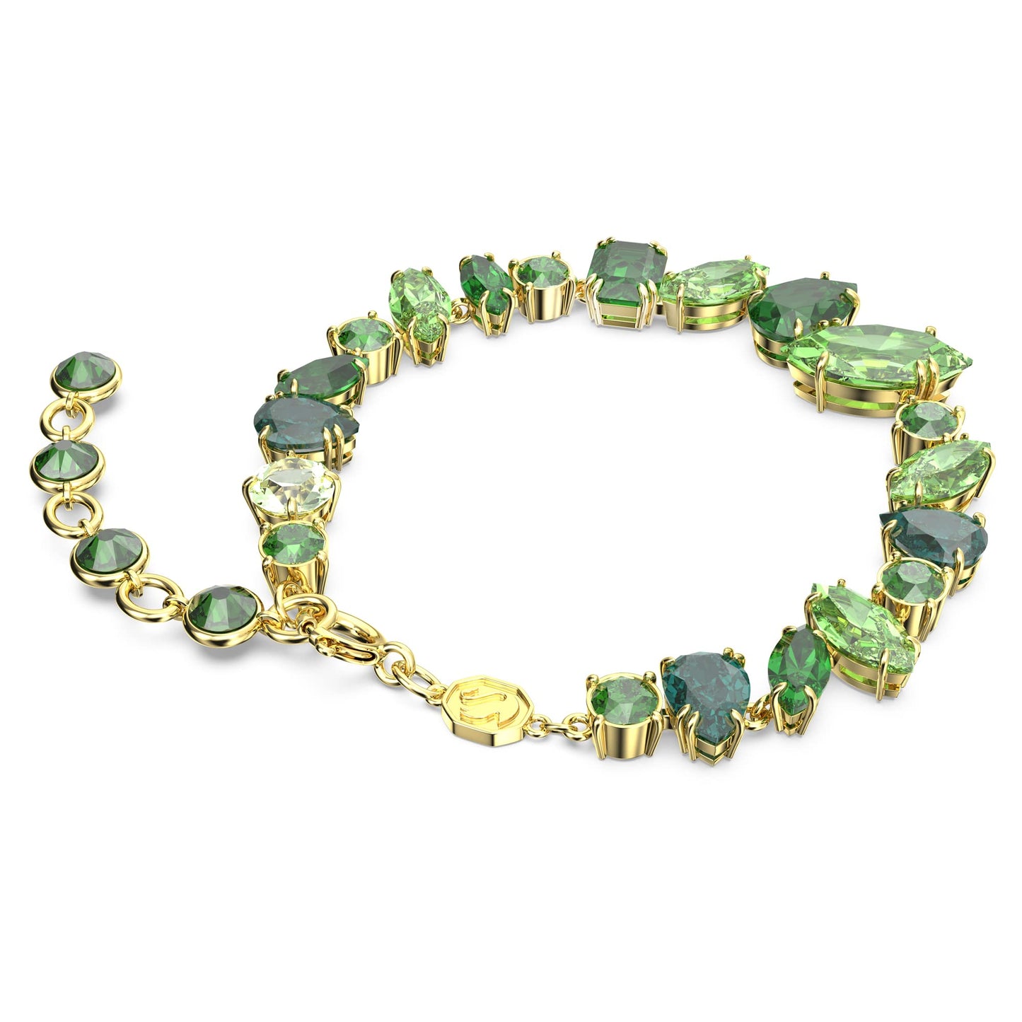 Swarovski Gema Green Mixed Cut Crystal Bracelet