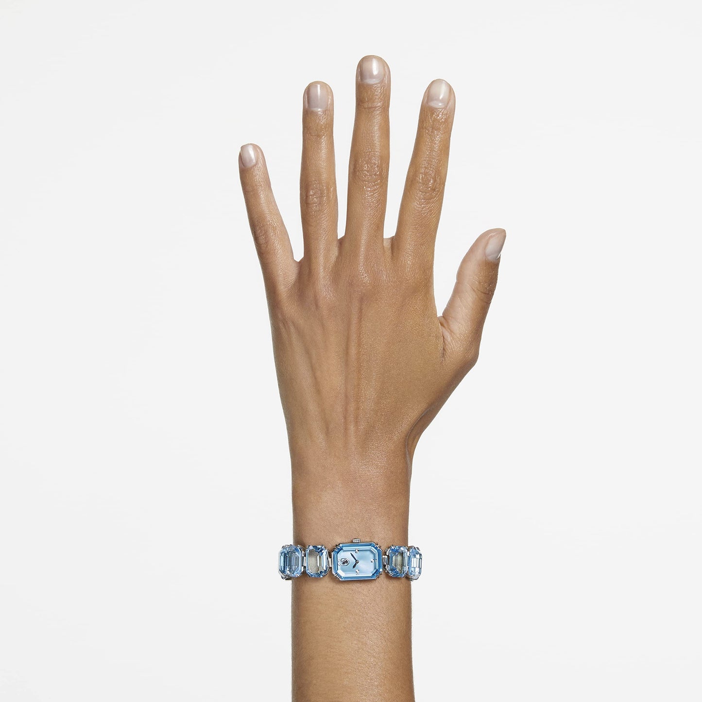 Swarovski Millenia Blue Crystal Stainless Steel Watch
