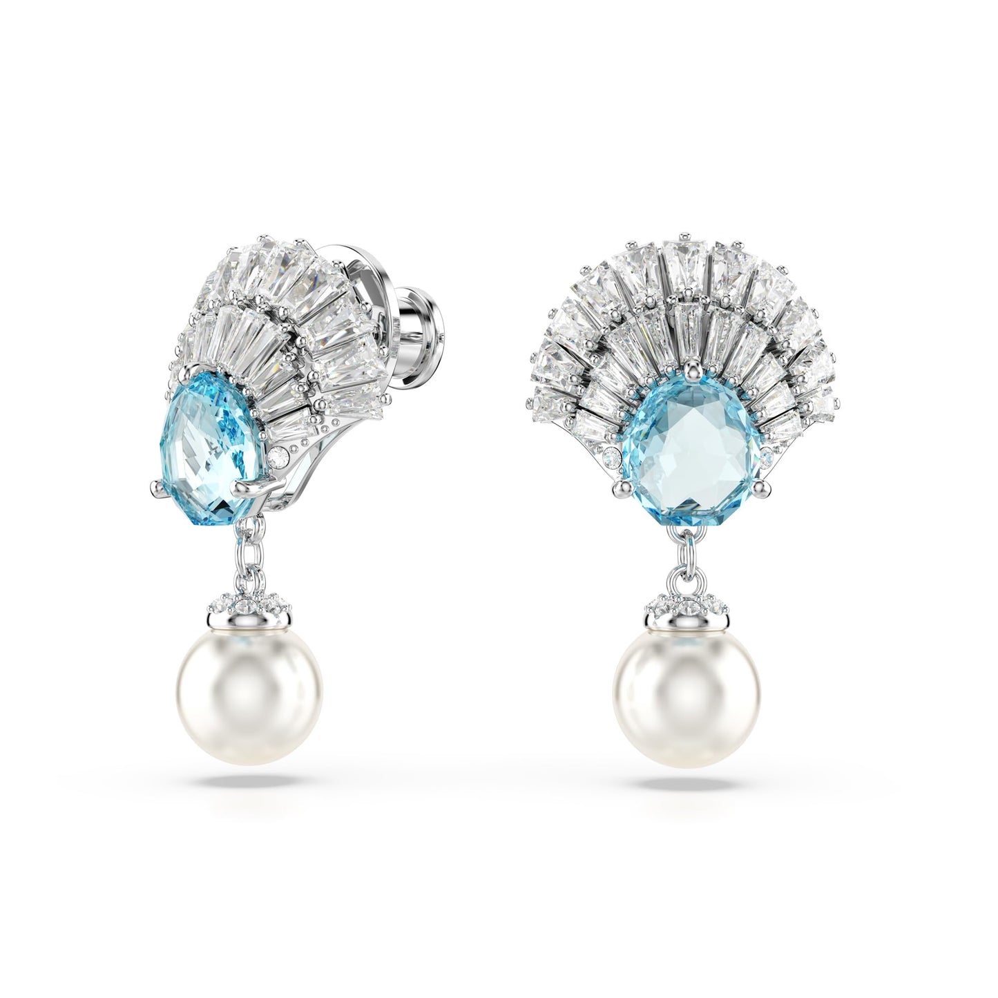 Swarovski Idyllia Shell Crystal Pearl Drop Earrings