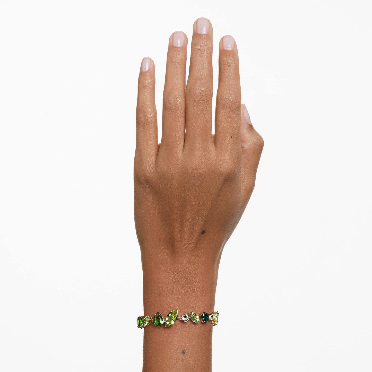 Swarovski Gema Green Mixed Cut Crystal Bracelet