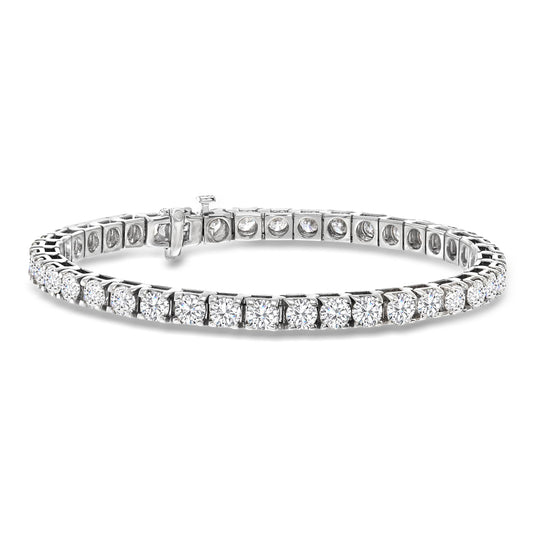 Ross-Simons Natural Diamond Premium Tennis Bracelet in 14kt Gold (H-I, I1-I2) - 7"