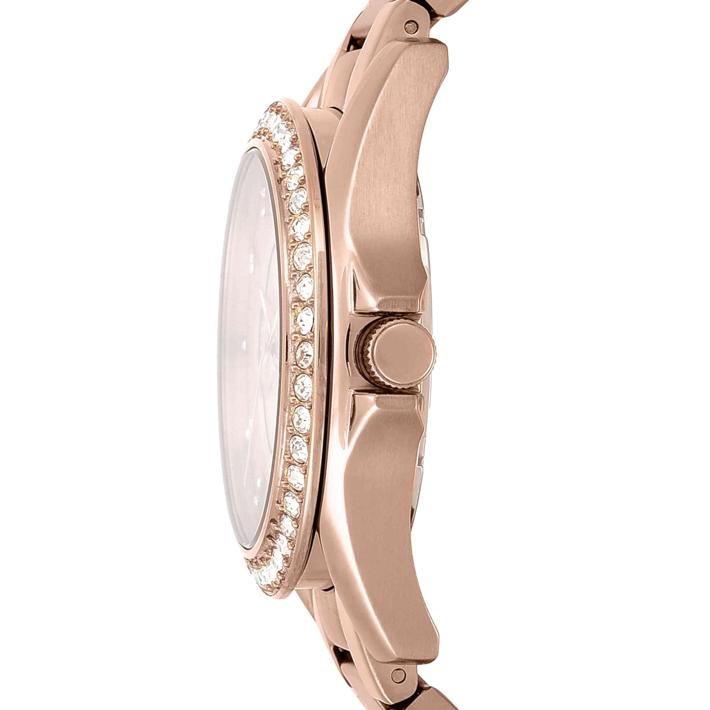 Fossil Women's Watch, Riley Classic Stainless Steel Multifunction Watch for Women, Color: Rose Gold Glitz