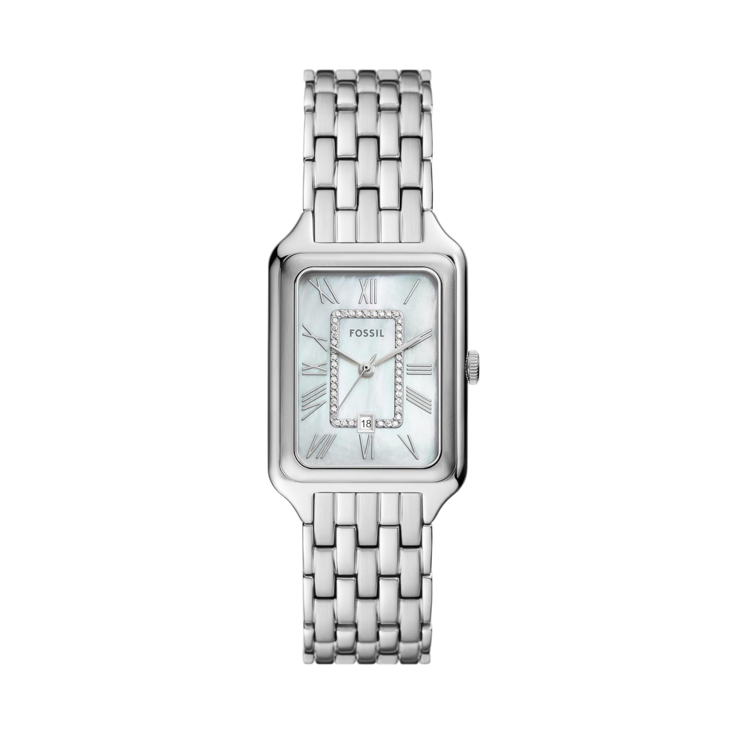 Fossil Women's Watch, Raquel Quartz Stainless Steel Three-Hand Watch for Women, Color: Silver