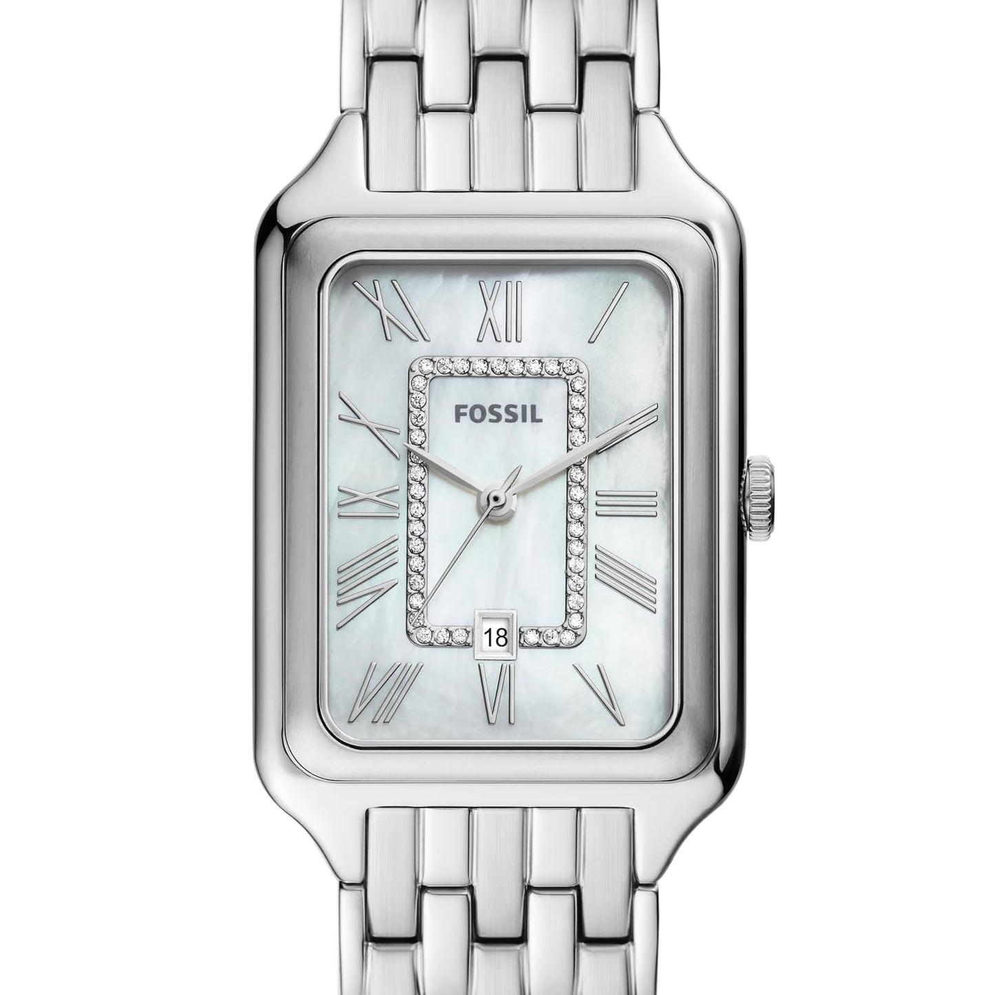 Fossil Women's Watch, Raquel Quartz Stainless Steel Three-Hand Watch for Women, Color: Silver
