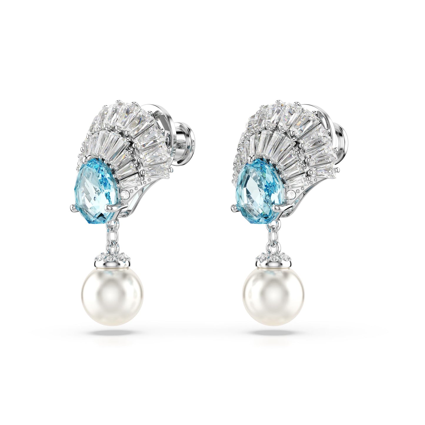 Swarovski Idyllia Shell Crystal Pearl Drop Earrings