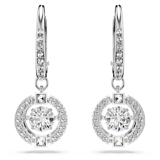 Swarovski Una Crystal Pavé Floating Stone Drop Earrings