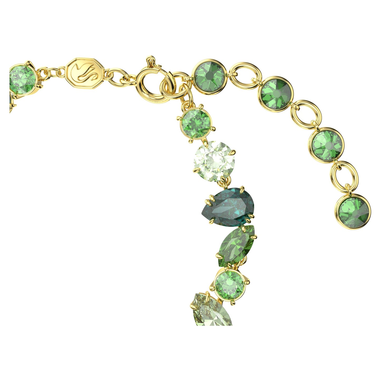 Swarovski Gema Green Mixed Cut Crystal Bracelet