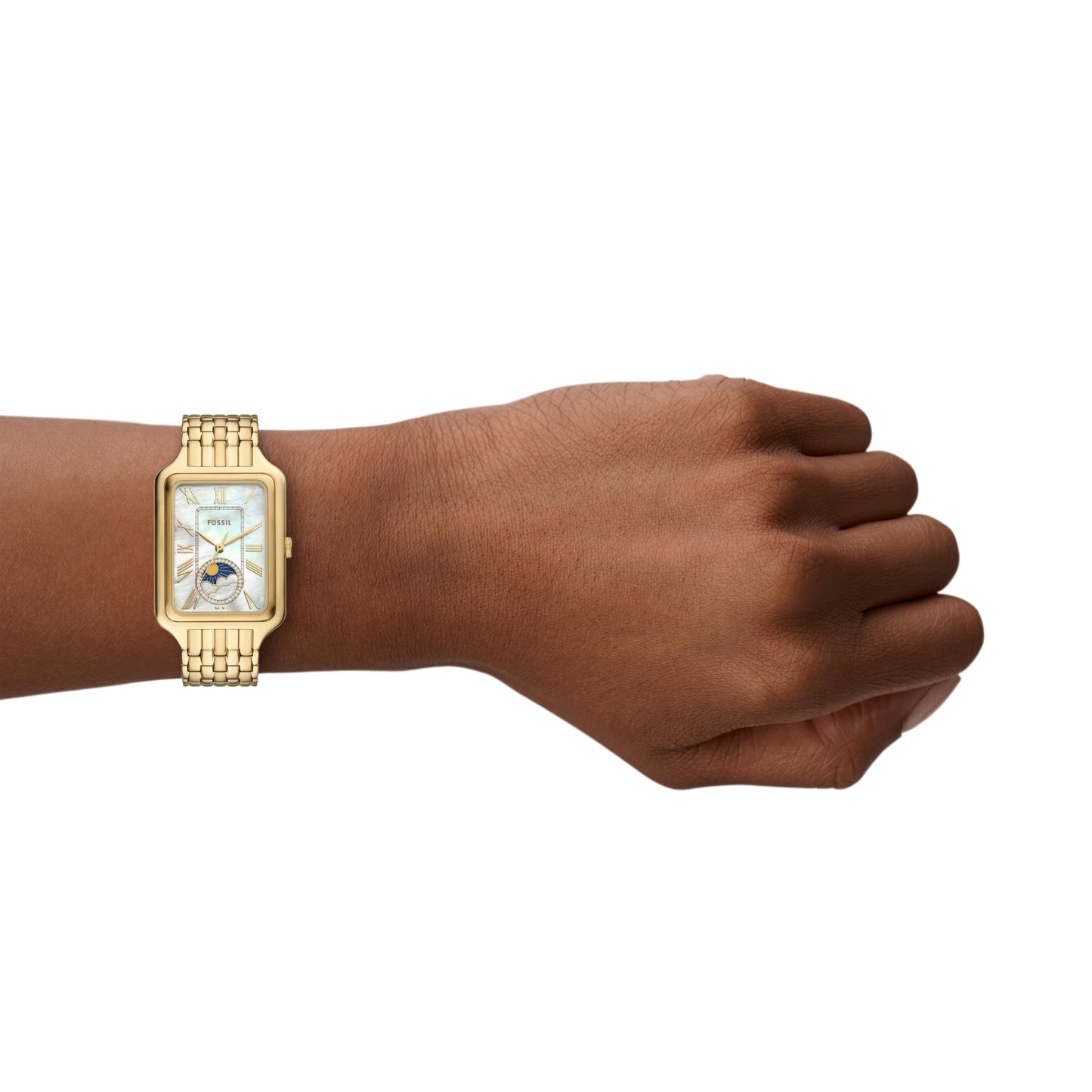 Fossil Women's Watch, Raquel Sun Moon Multifunction Gold-Tone Stainless Steel Watch for Women