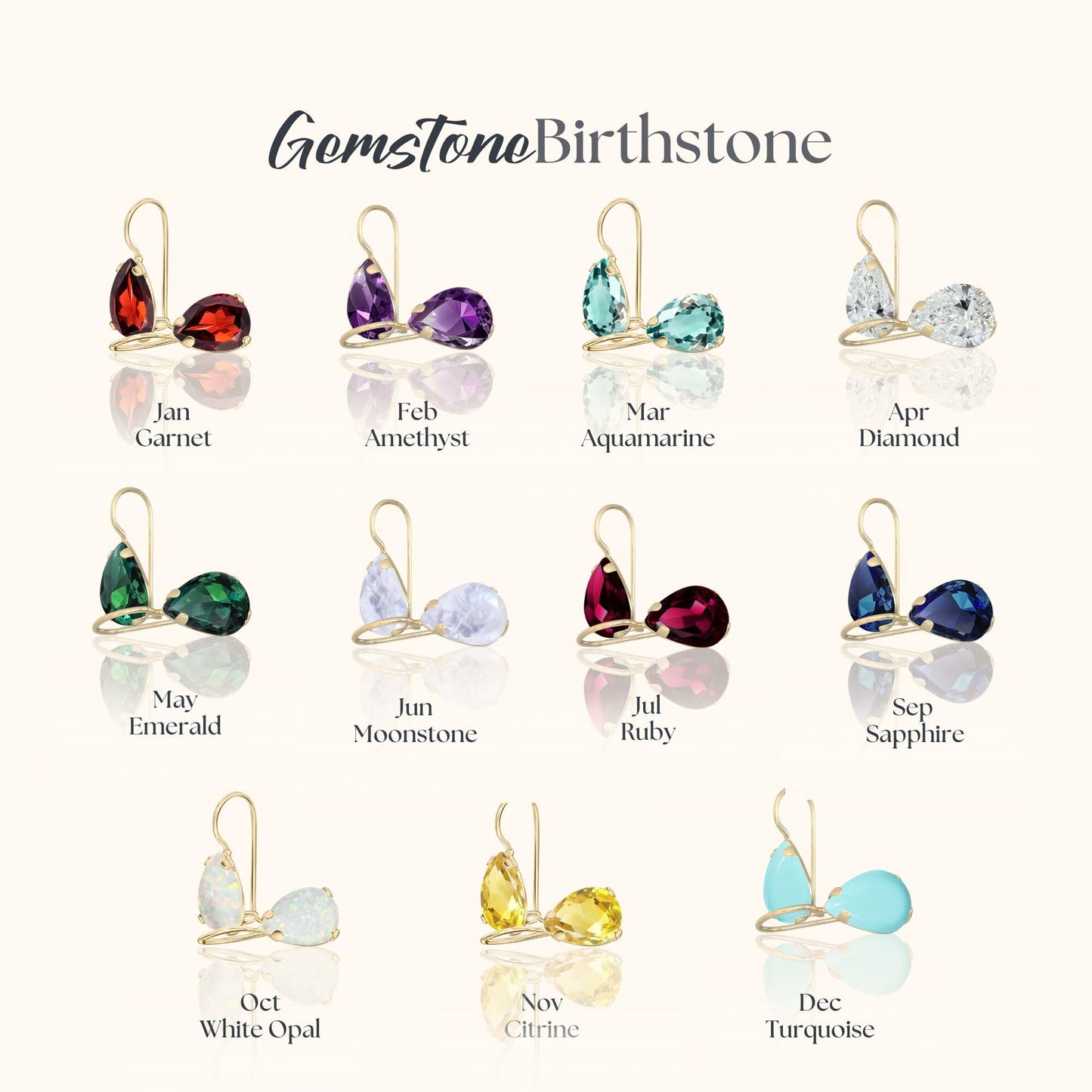 14K Solid Gold Natural Opal Earrings - Premium Birthday Gift for Her