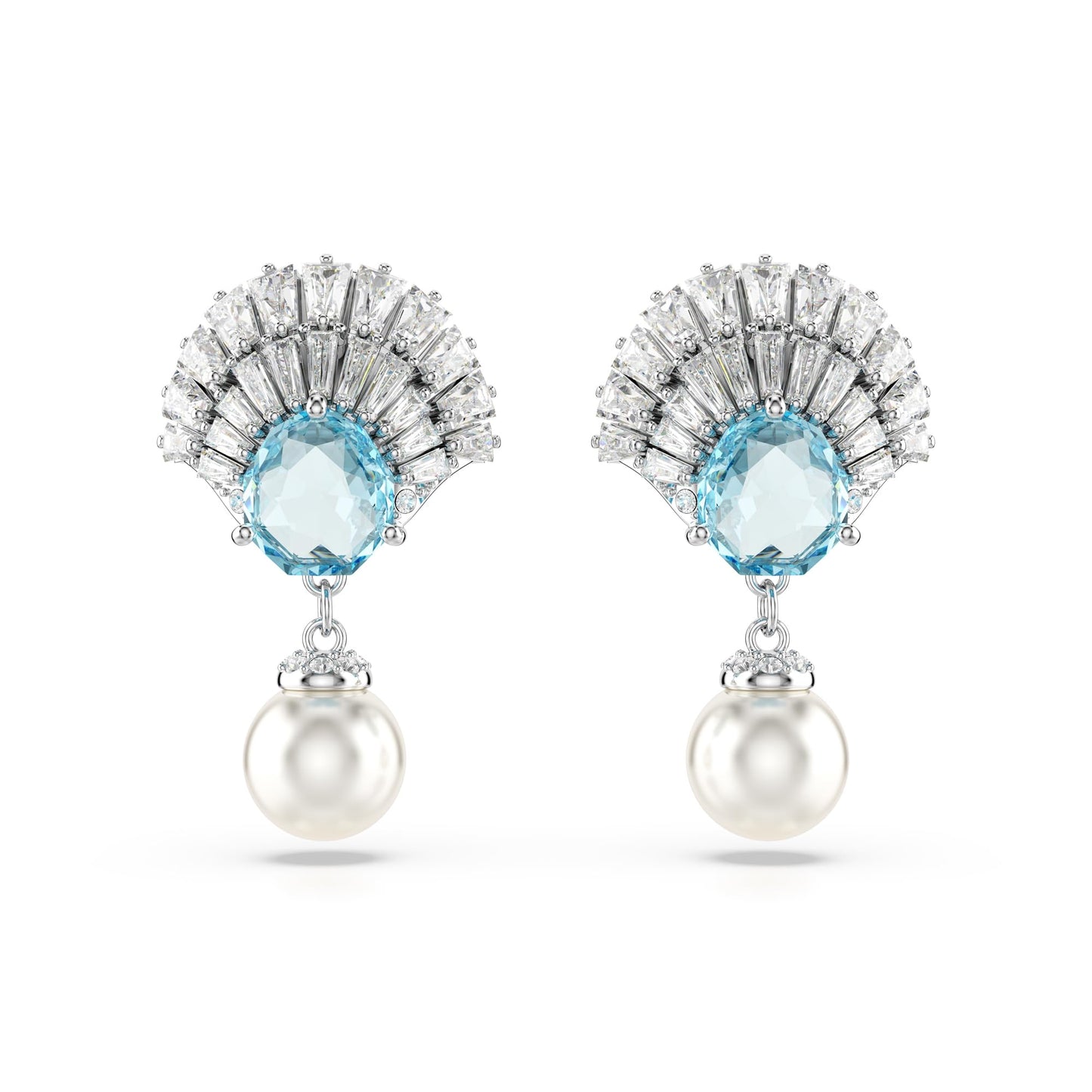 Swarovski Idyllia Shell Crystal Pearl Drop Earrings