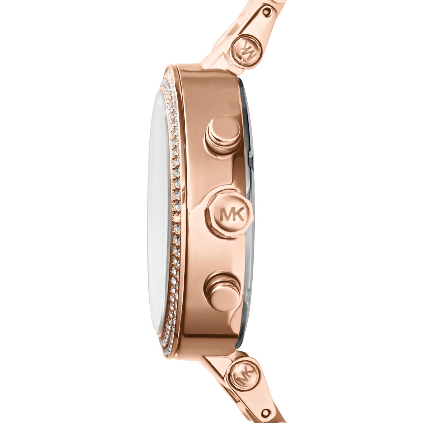 Michael Kors Women's Parker Rose Gold-Tone and Blush Acetate Chronograph Watch