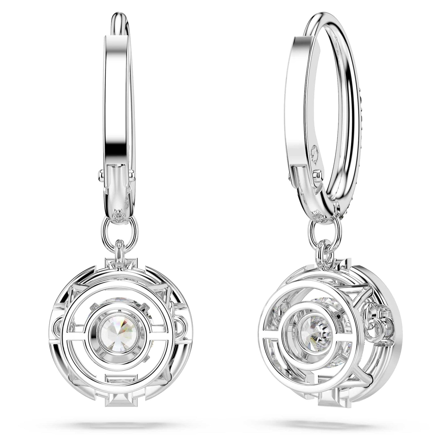 Swarovski Una Crystal Pavé Floating Stone Drop Earrings