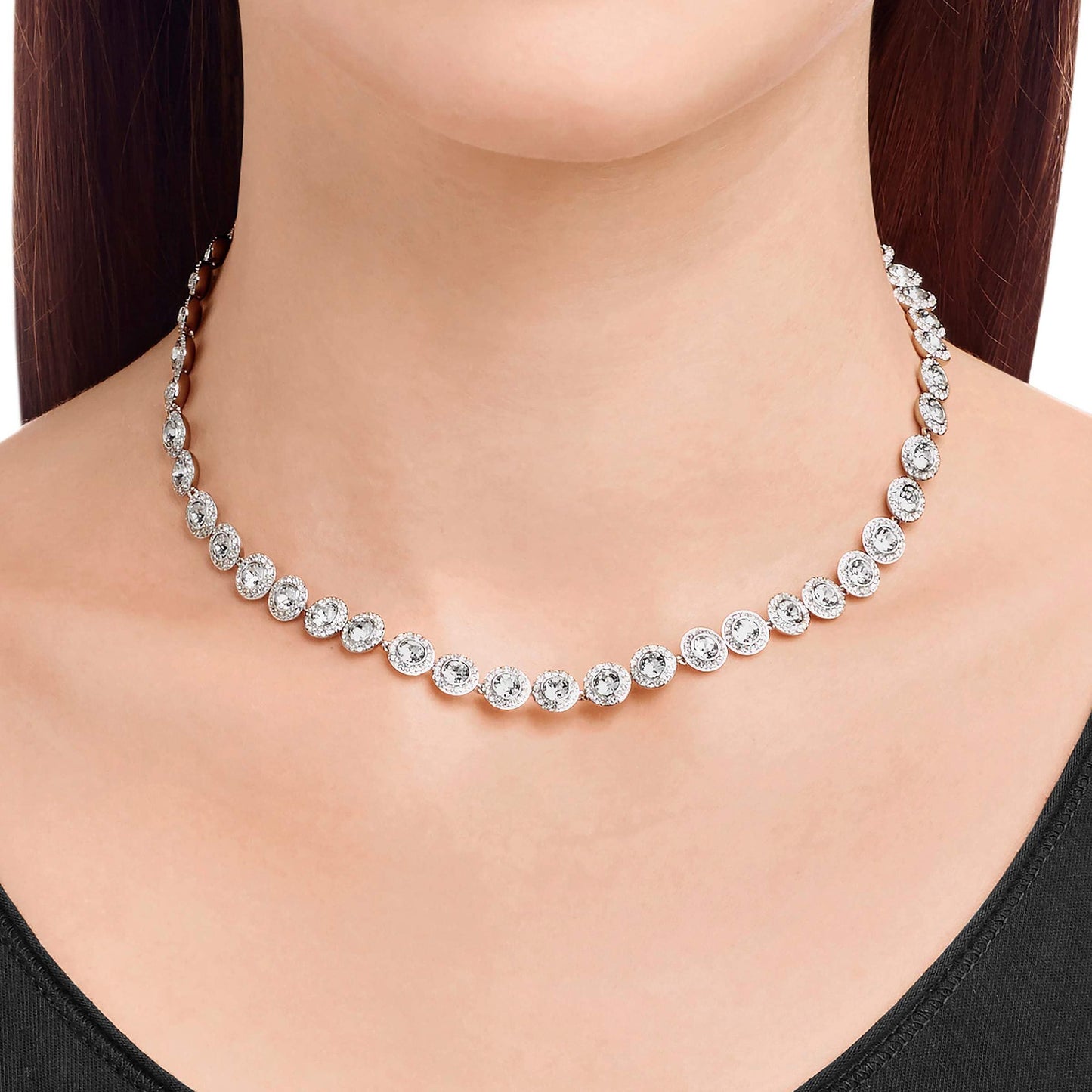 Swarovski Una Angelic Clear Crystal Pendant Necklace