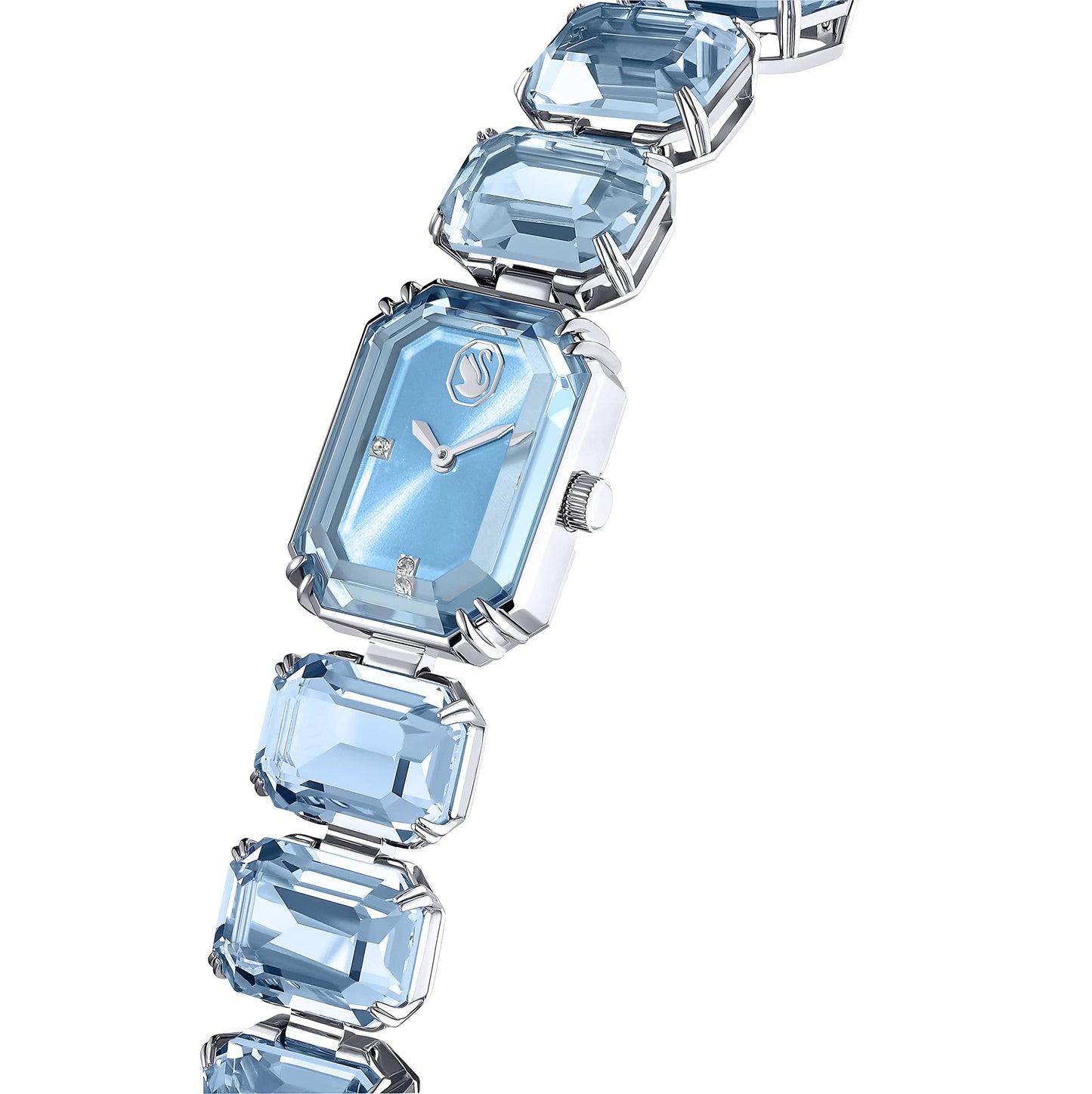 Swarovski Millenia Blue Crystal Stainless Steel Watch
