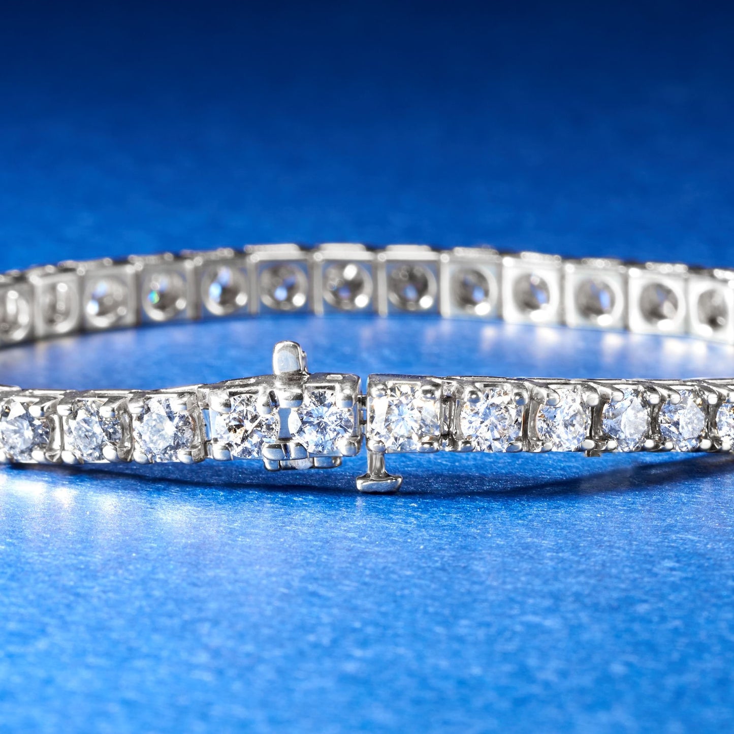 Ross-Simons Natural Diamond Premium Tennis Bracelet in 14kt Gold (H-I, I1-I2) - 7"