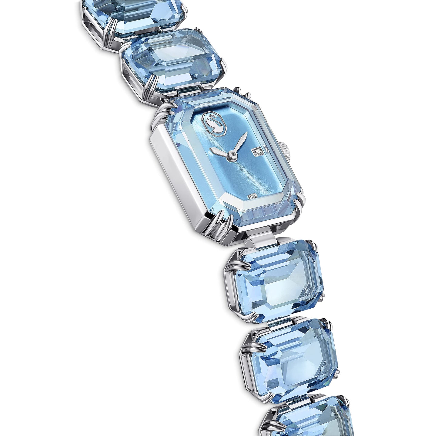 Swarovski Millenia Blue Crystal Stainless Steel Watch