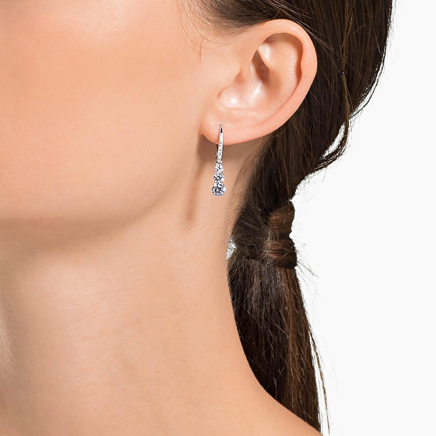Swarovski Stilla Attract Trilogy Crystal Drop Earrings