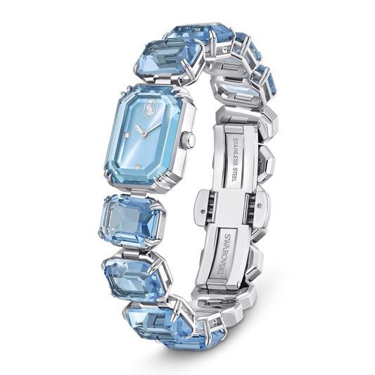 Swarovski Millenia Blue Crystal Stainless Steel Watch