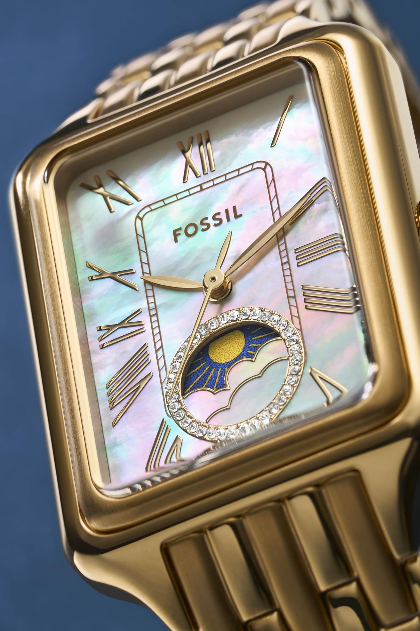 Fossil Women's Watch, Raquel Sun Moon Multifunction Gold-Tone Stainless Steel Watch for Women