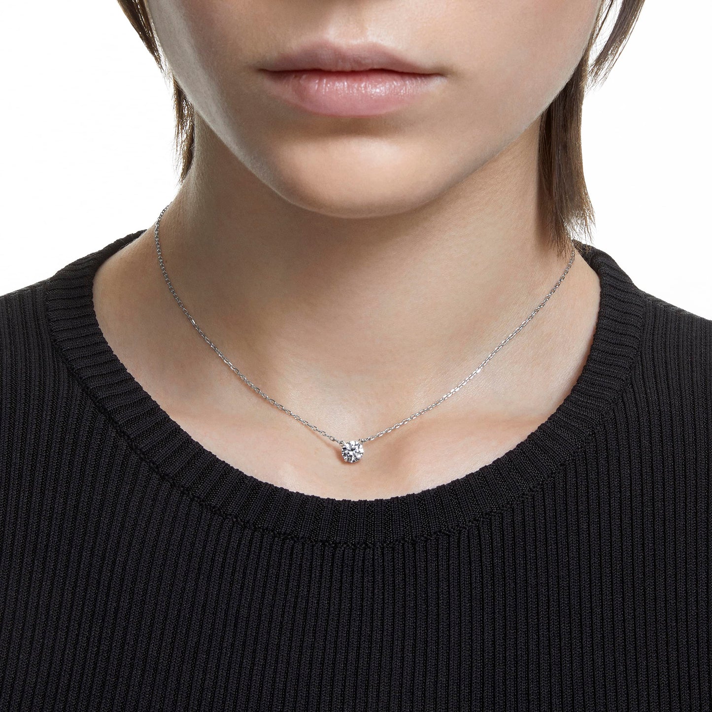 Swarovski Stilla Attract Round Crystal Pendant Necklace